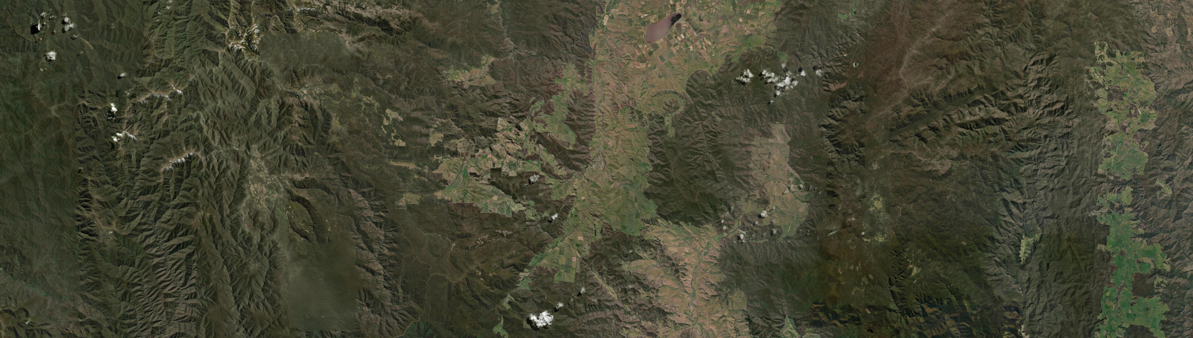 Aerial view of Omeo, VIC