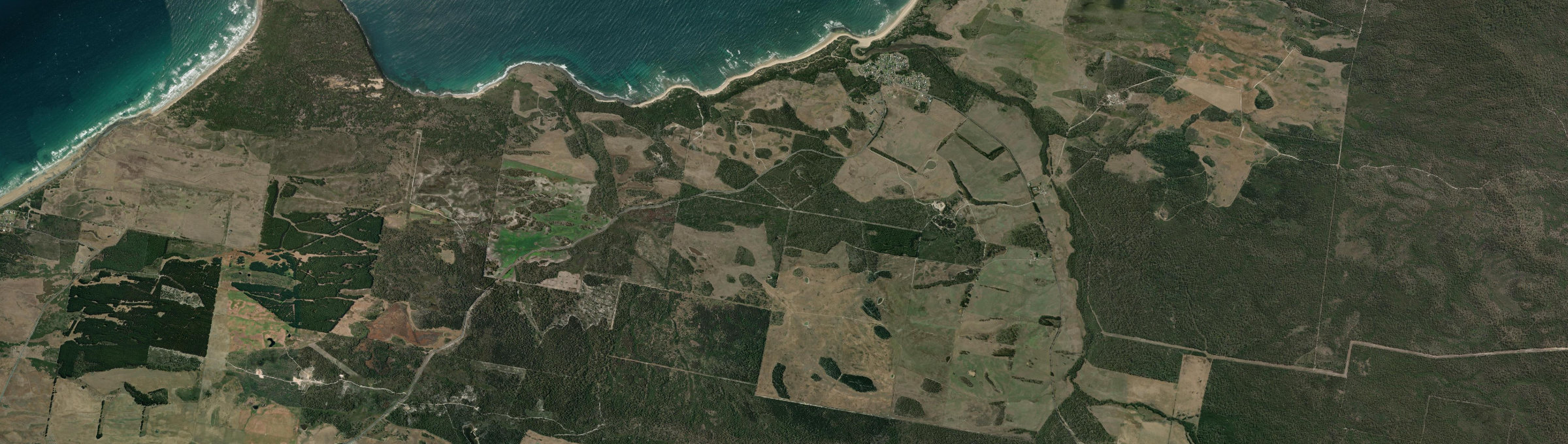 Aerial view of Beechford, TAS
