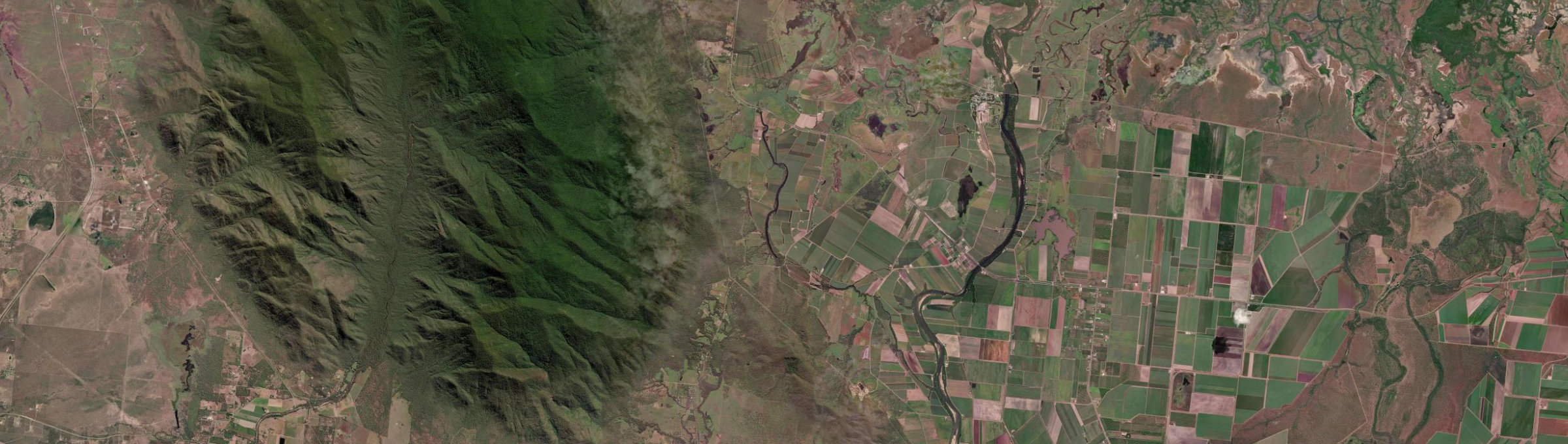 Aerial view of Mount Surround, QLD