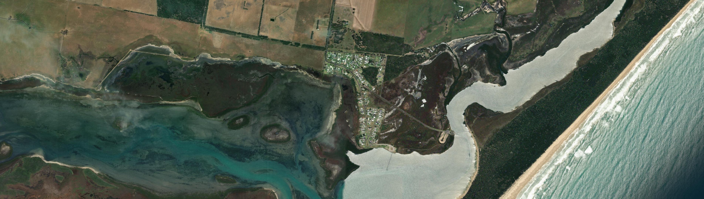 Aerial view of McLoughlins Beach, VIC