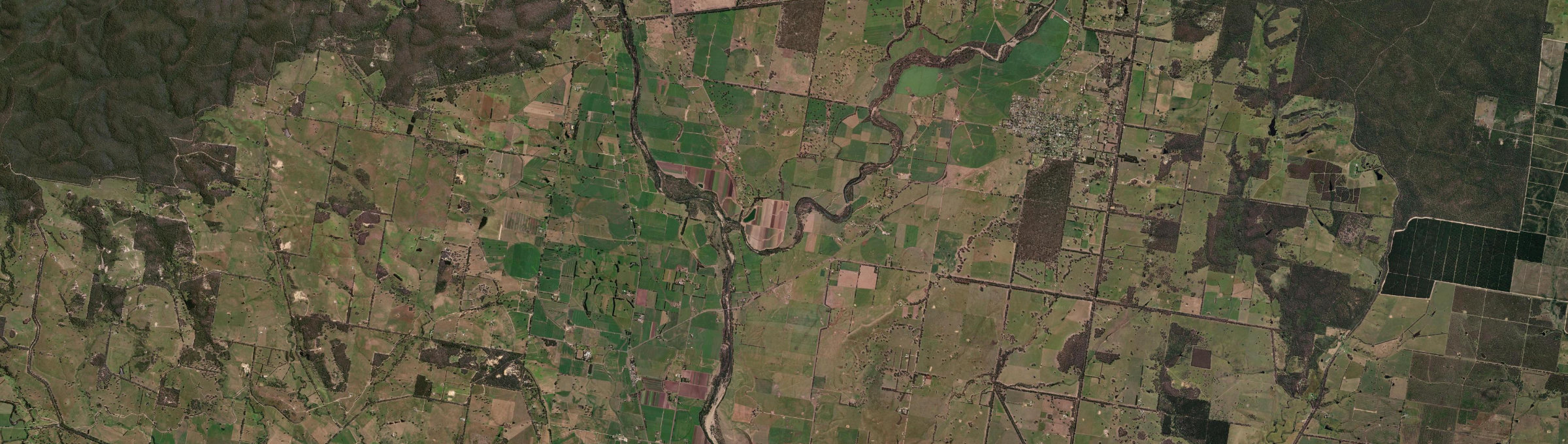Aerial view of Bushy Park (Vic.), VIC
