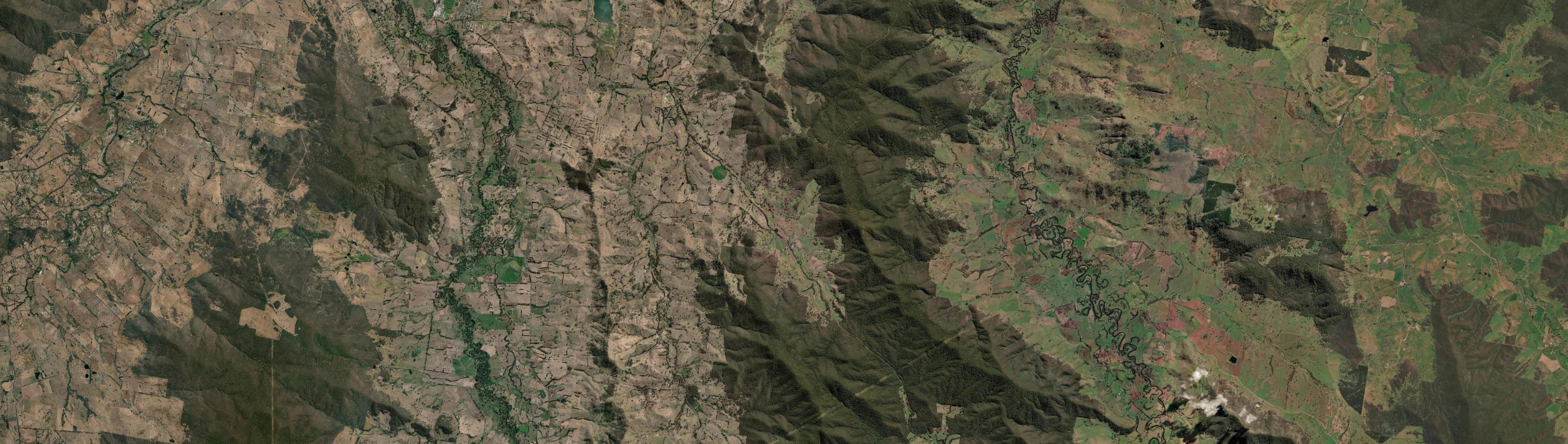 Aerial view of Charleroi, VIC