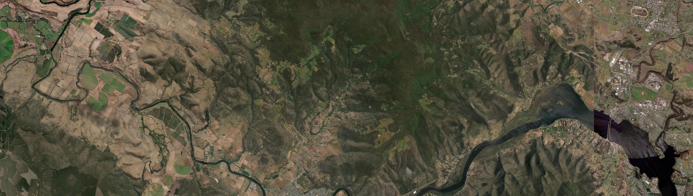 Aerial view of Magra, TAS