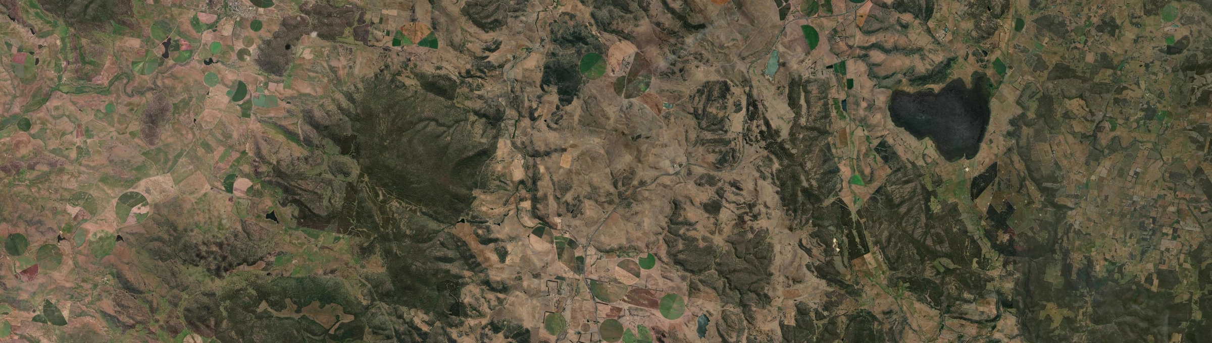 Aerial view of Melton Mowbray, TAS