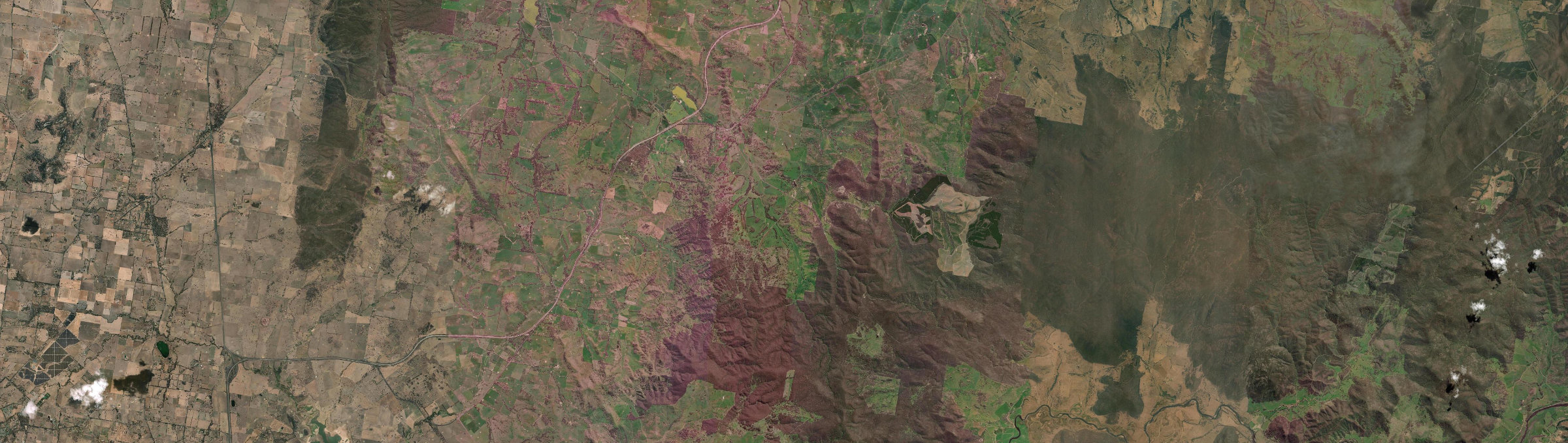 Aerial view of Woomargama, NSW