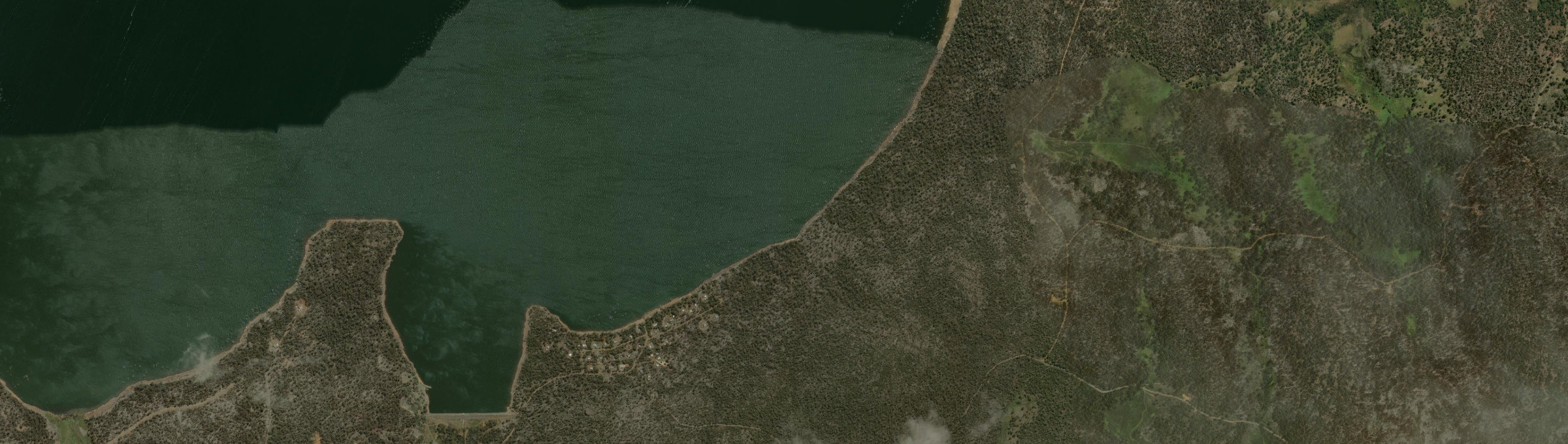 Aerial view of Morass Bay, TAS