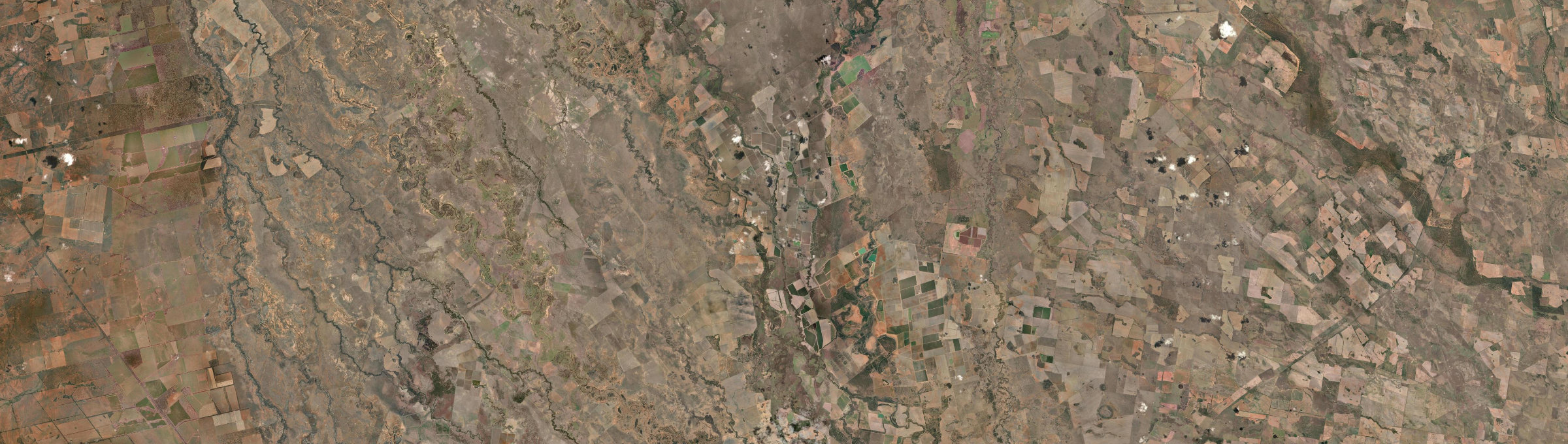 Aerial view of Mount Harris, NSW