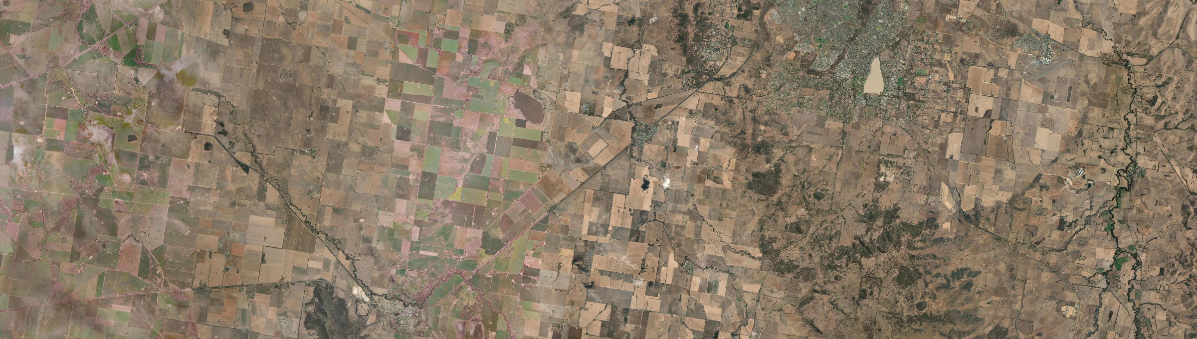 Aerial view of Uranquinty, NSW