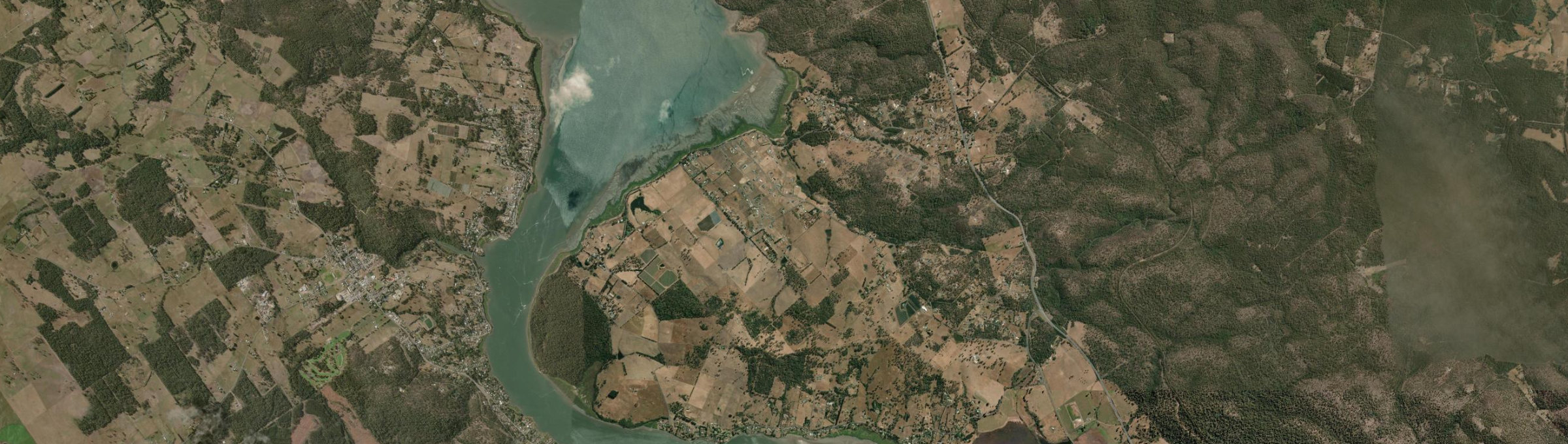 Aerial view of Swan Bay (Tas.), TAS