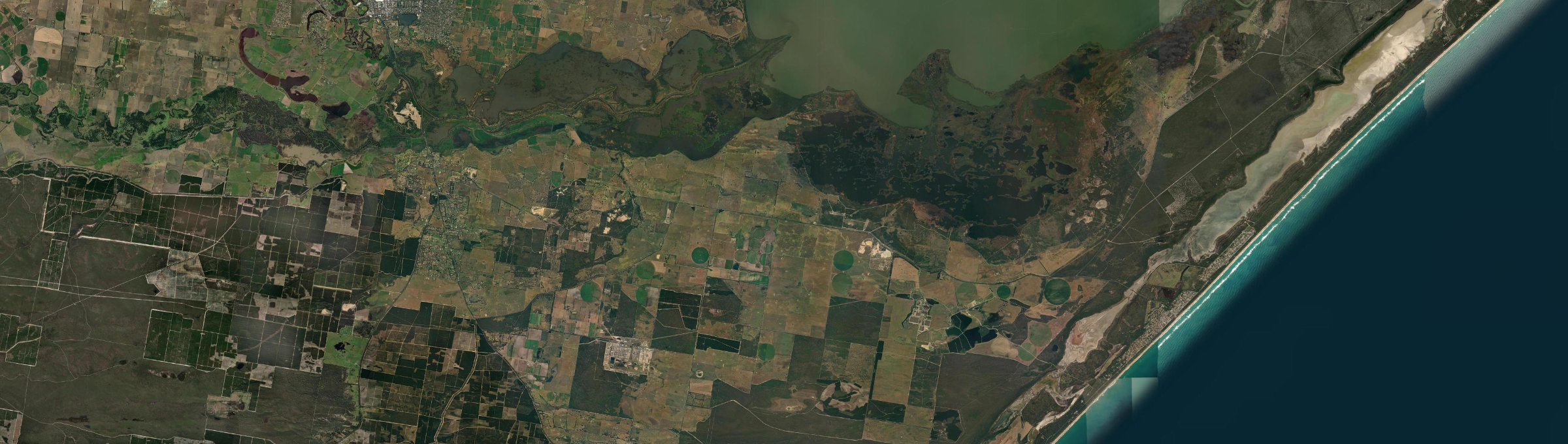 Aerial view of Dutson, VIC