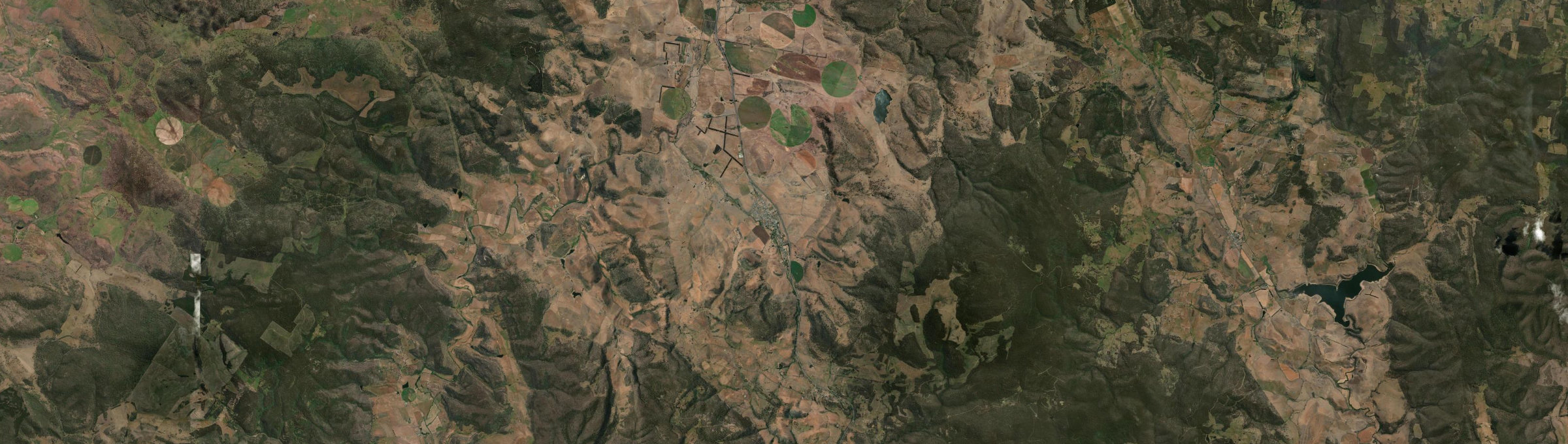 Aerial view of Kempton, TAS