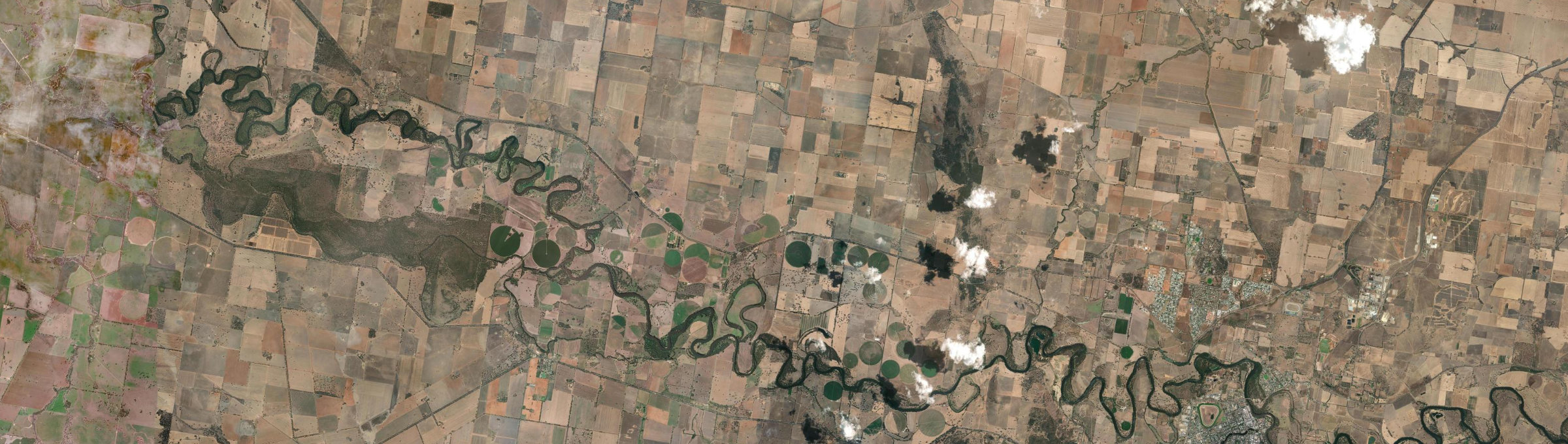Aerial view of Euberta, NSW