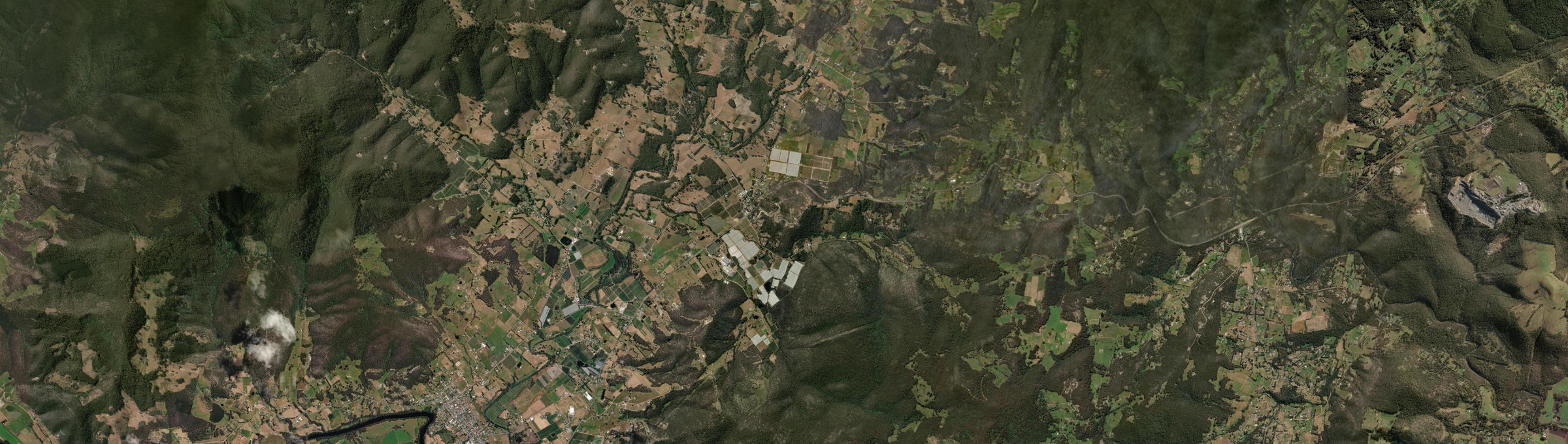 Aerial view of Grove, TAS