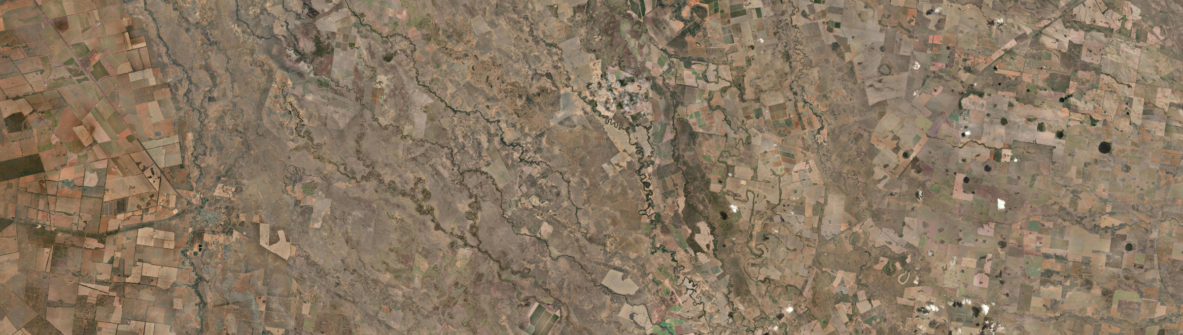 Aerial view of Mumblebone Plain, NSW