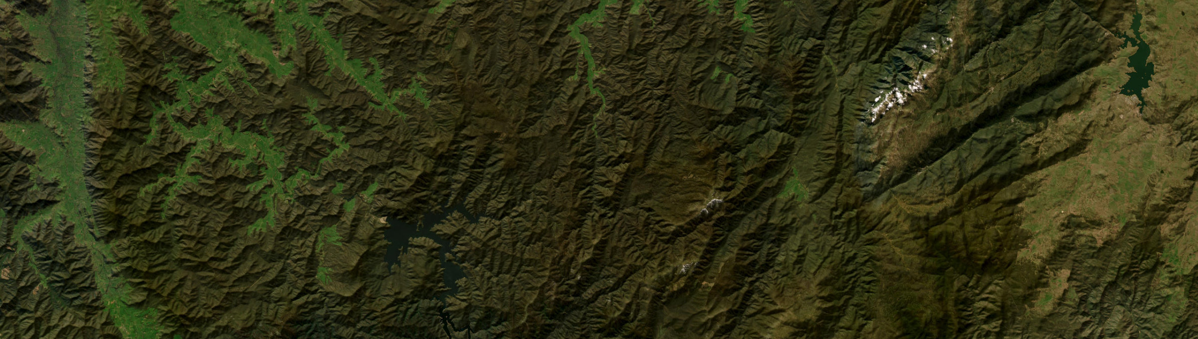Aerial view of Nariel Valley, VIC