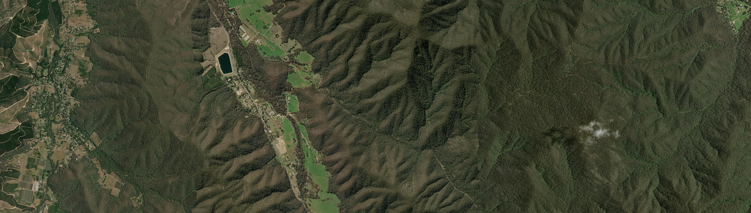 Aerial view of Freeburgh, VIC