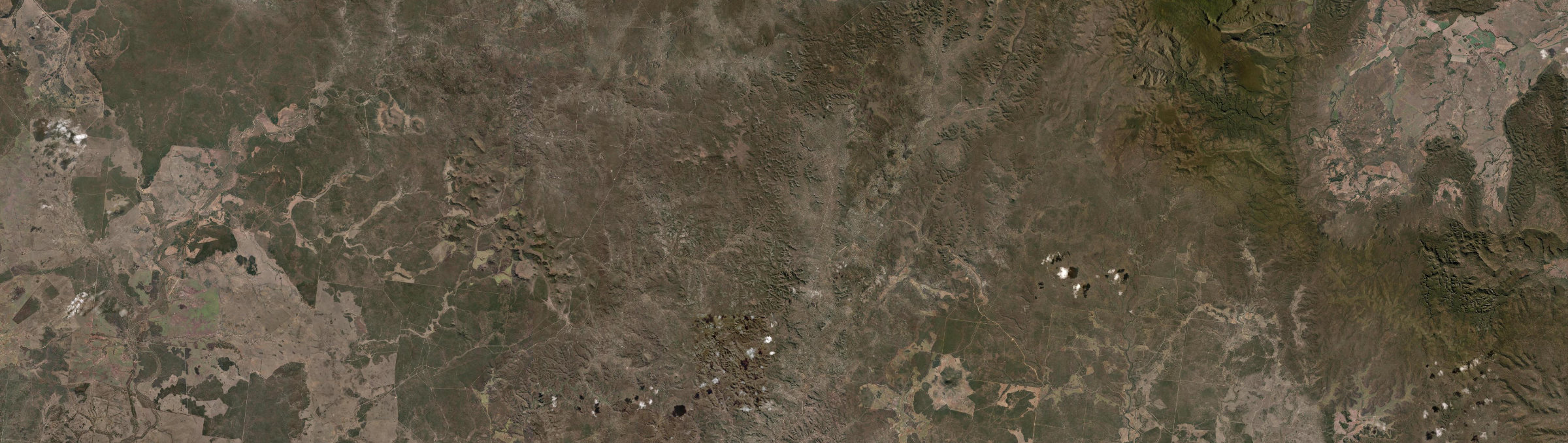 Aerial view of Mount Moffatt, QLD