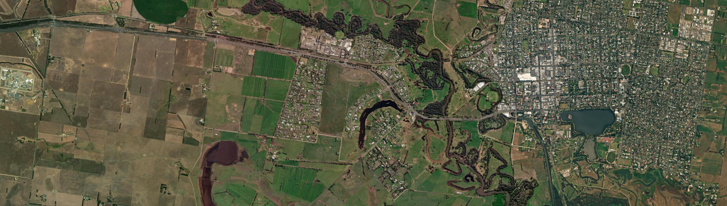 Aerial view of Wurruk, VIC