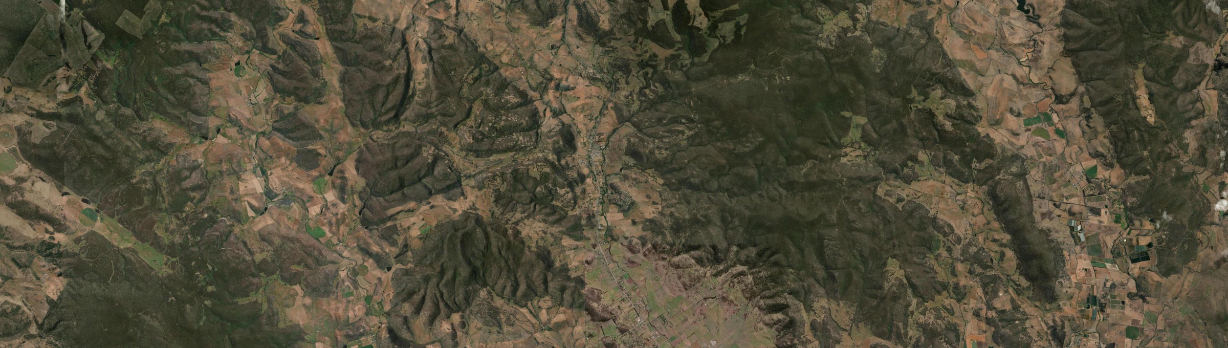 Aerial view of Bagdad, TAS