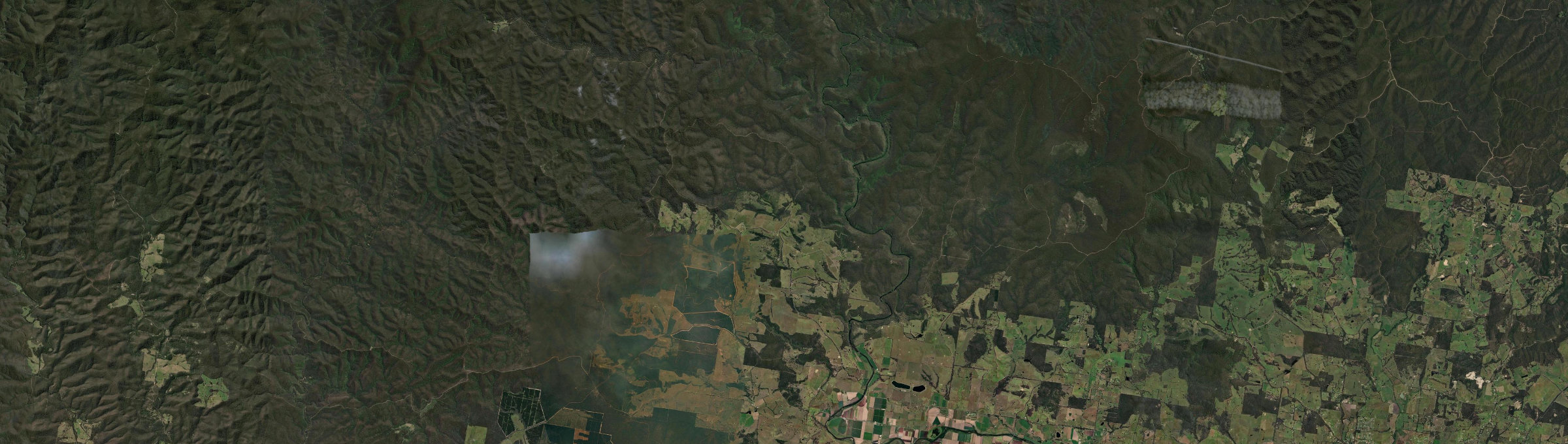Aerial view of Iguana Creek, VIC