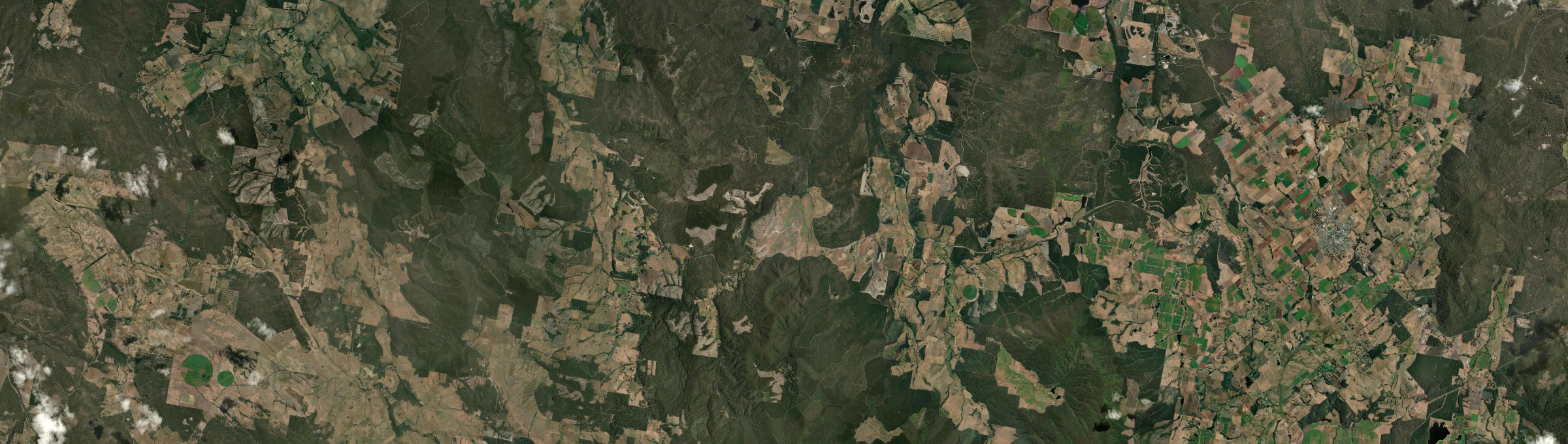 Aerial view of Golconda, TAS