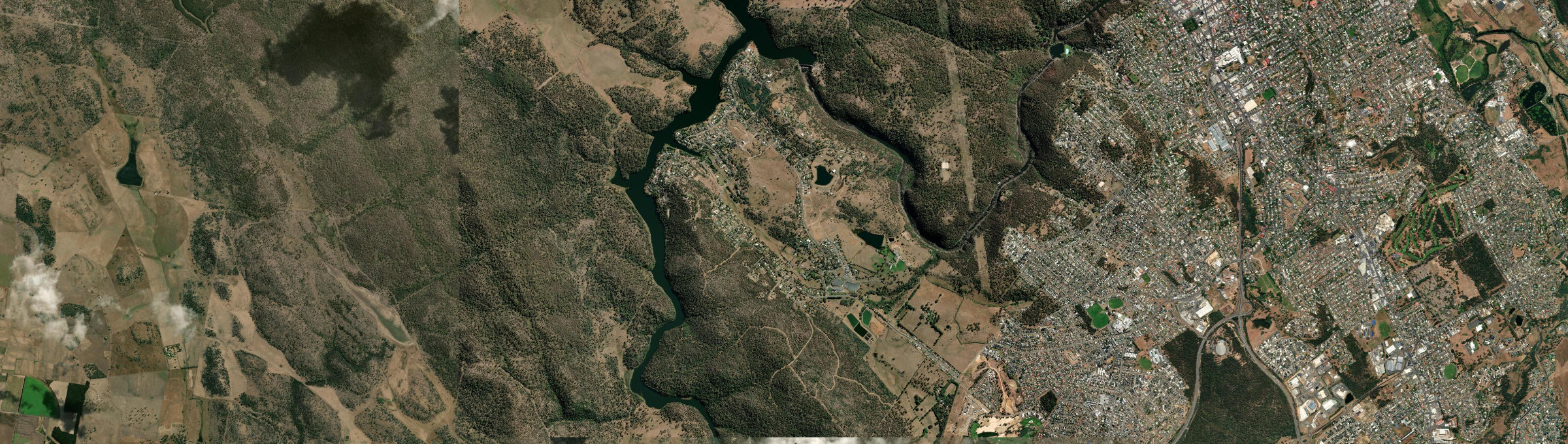 Aerial view of Blackstone Heights, TAS