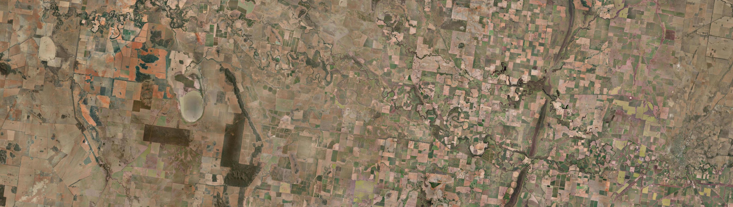Aerial view of Warroo (NSW), NSW