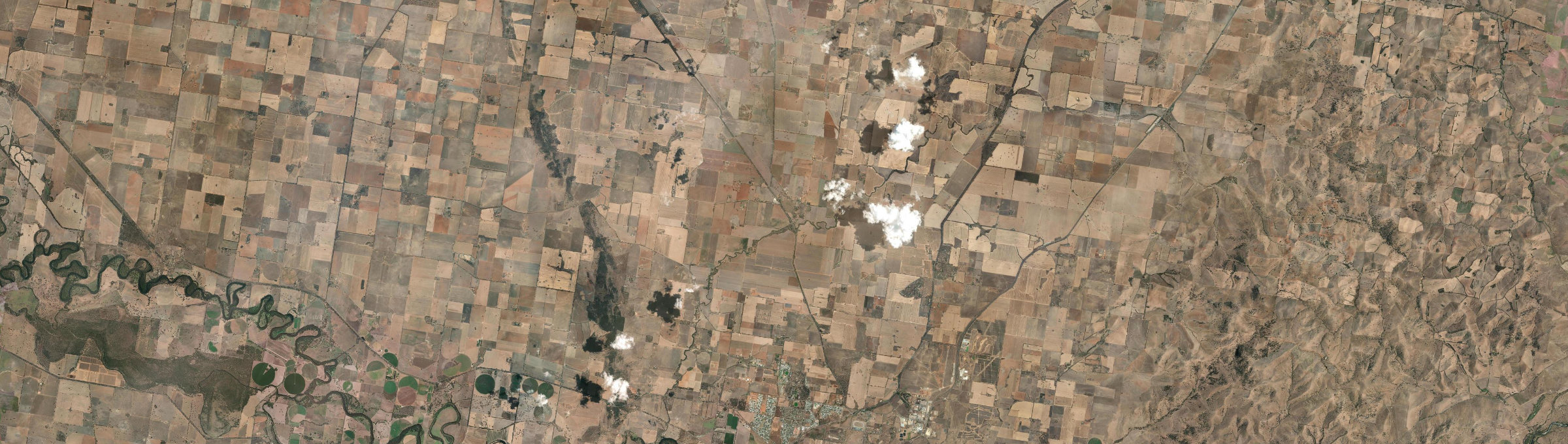 Aerial view of Downside, NSW