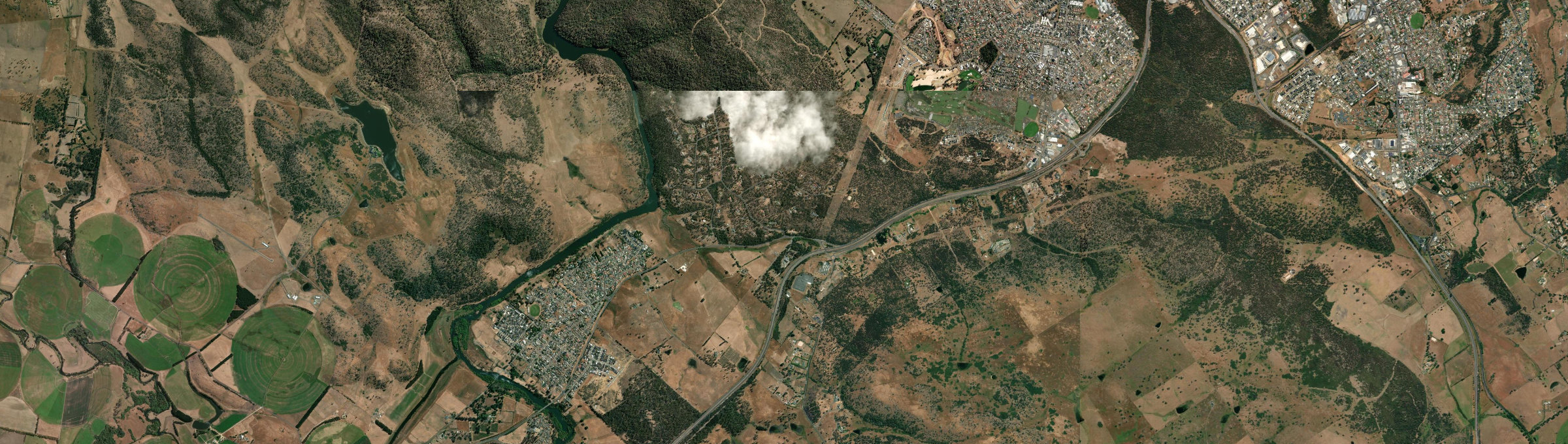 Aerial view of Travellers Rest, TAS