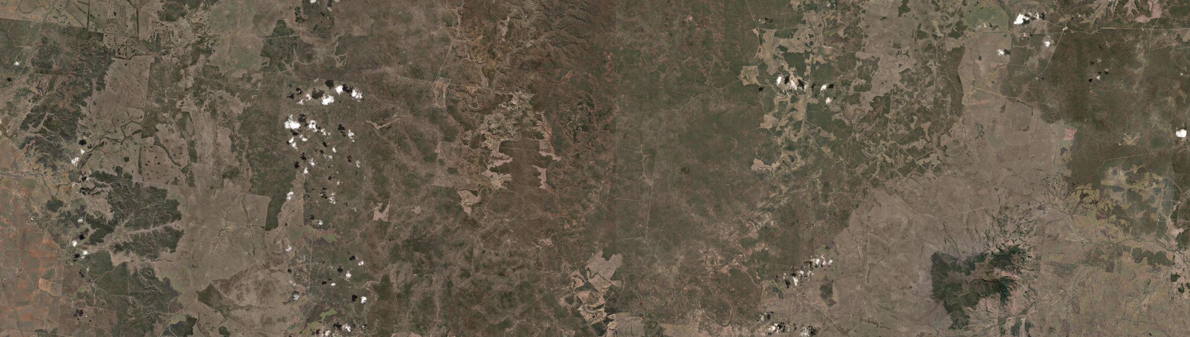 Aerial view of Womblebank, QLD