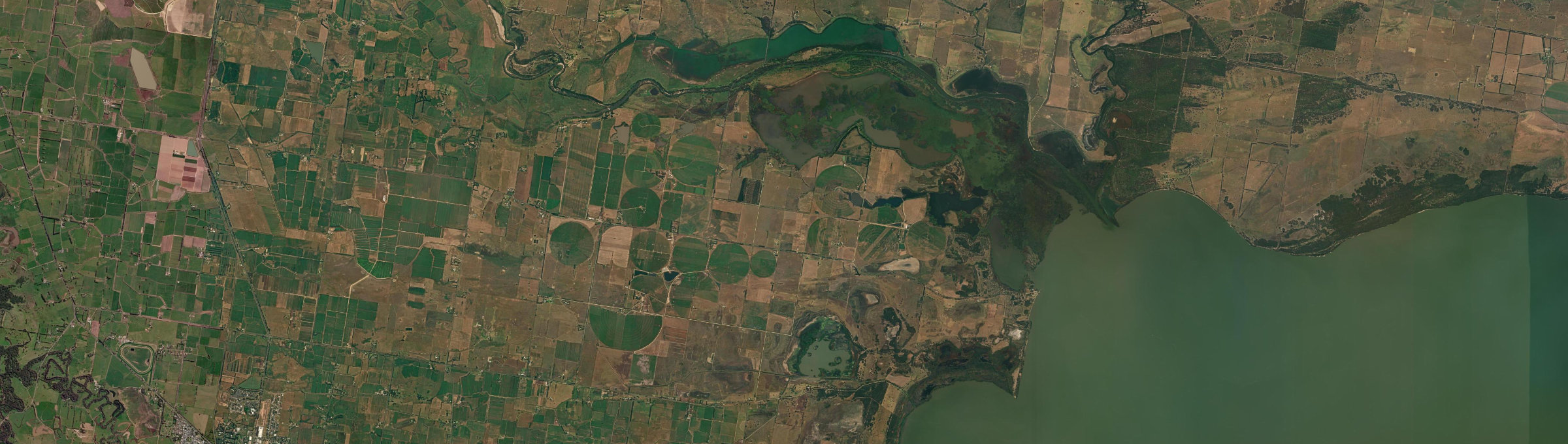 Aerial view of Clydebank, VIC