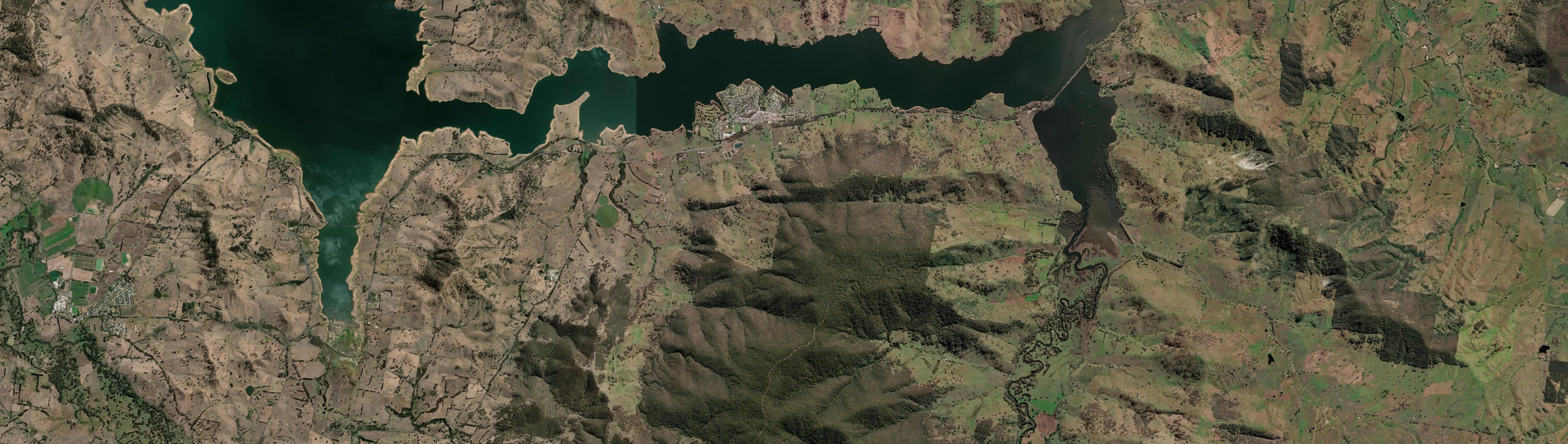 Aerial view of Tallangatta, VIC