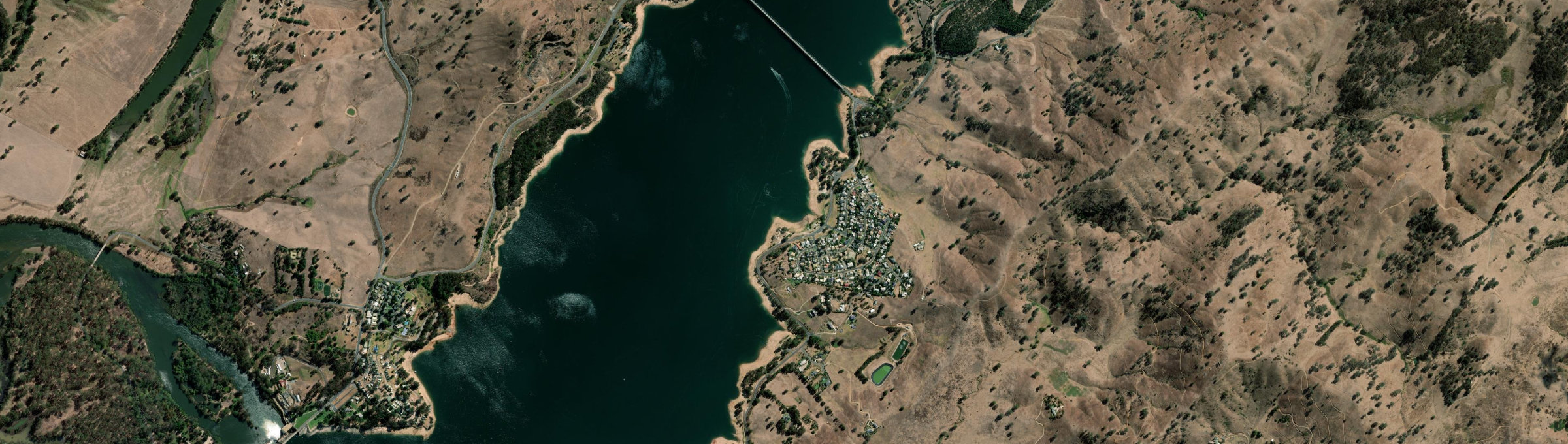 Aerial view of Bellbridge, VIC