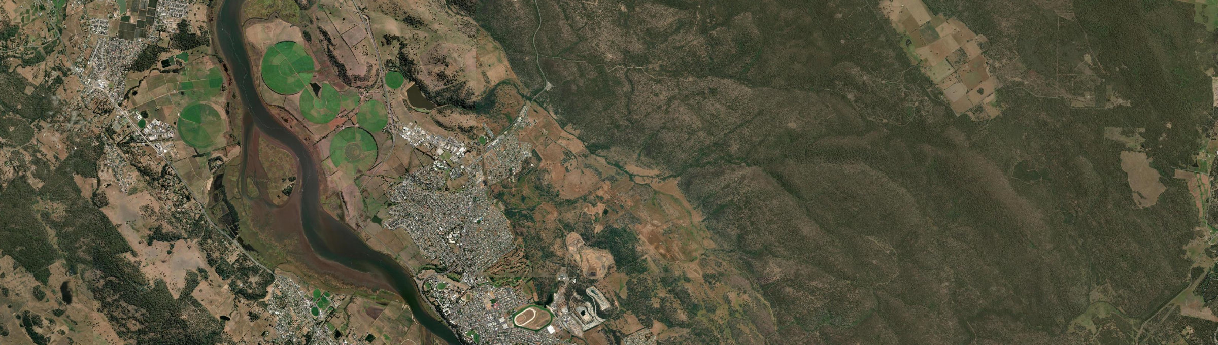 Aerial view of Rocherlea, TAS