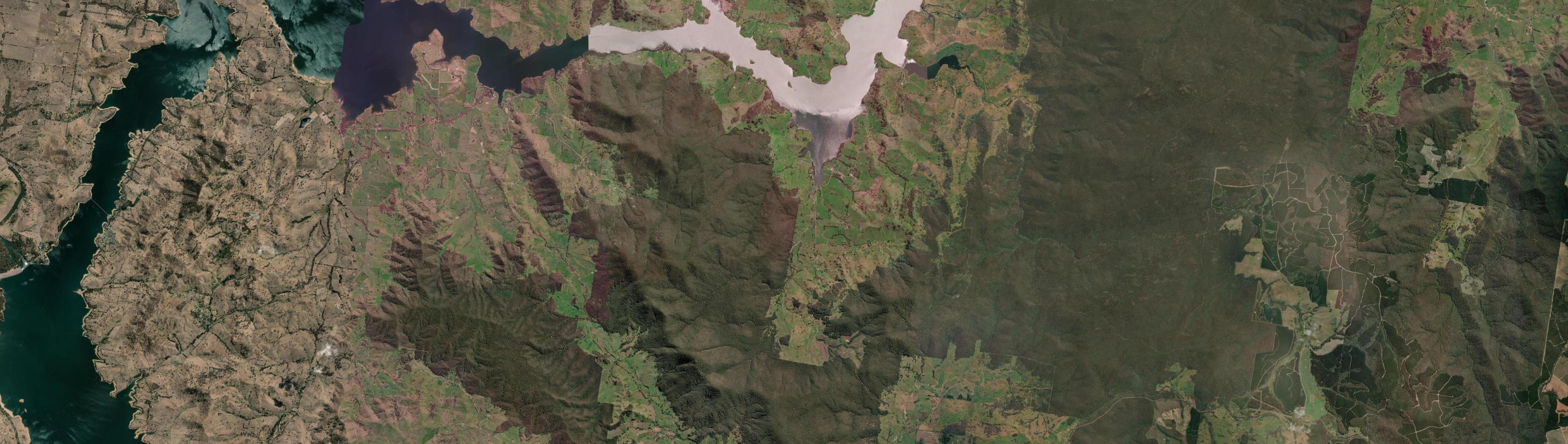 Aerial view of Granya, VIC