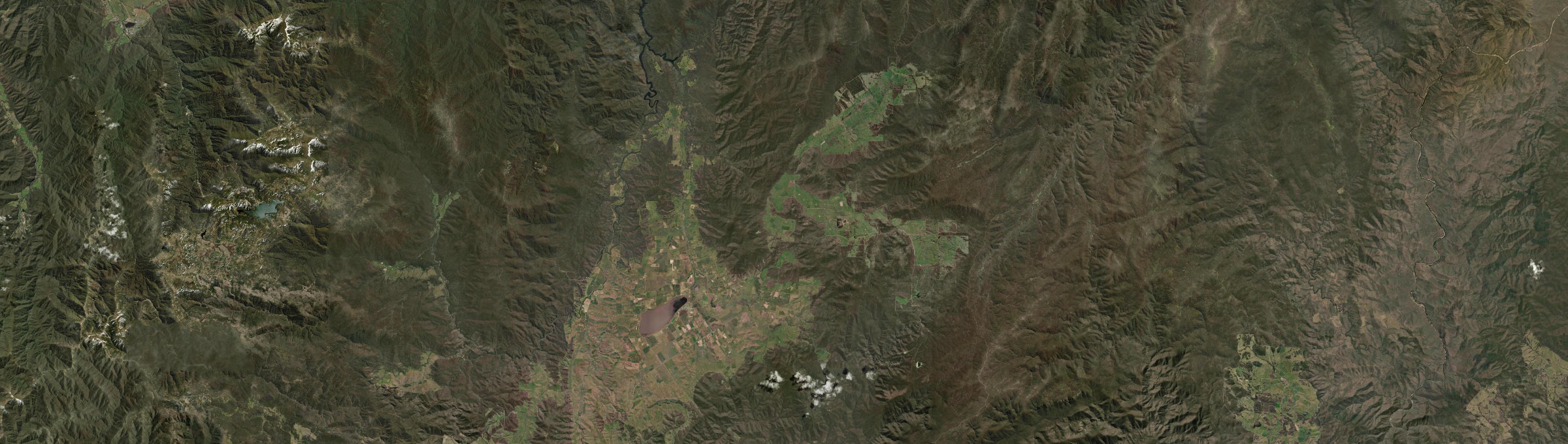 Aerial view of Benambra, VIC