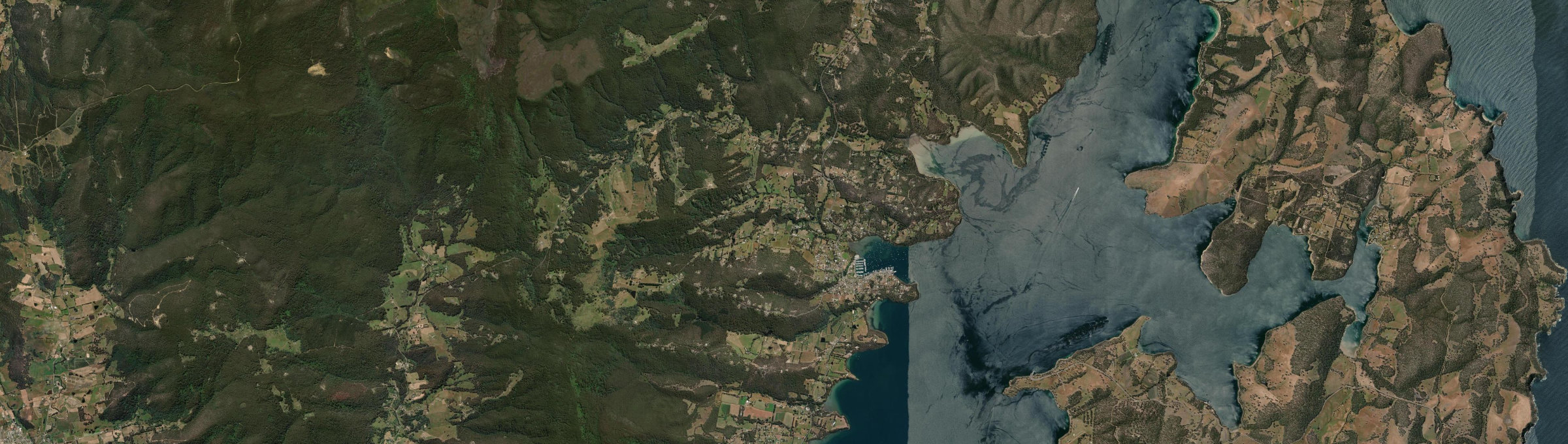 Aerial view of Oyster Cove (Tas.), TAS