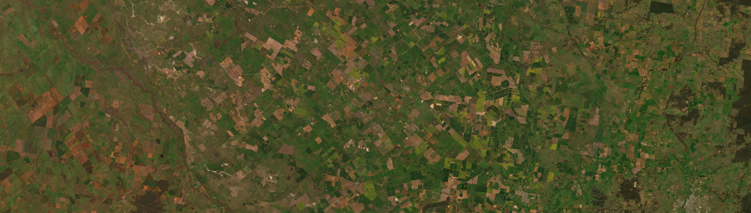 Aerial view of Trangie, NSW