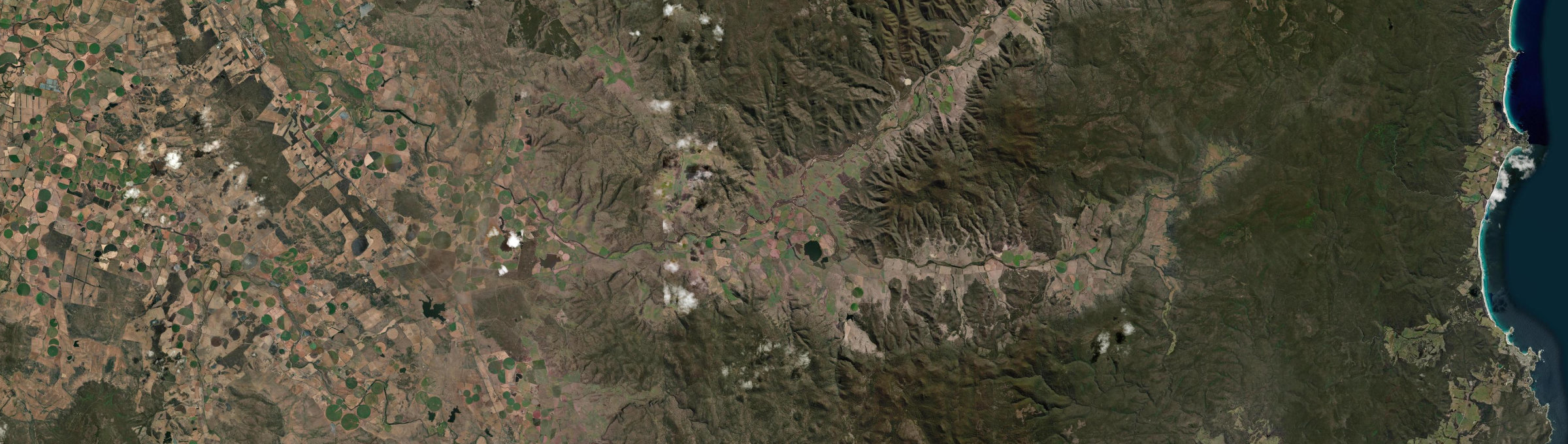 Aerial view of Avoca (Tas.), TAS