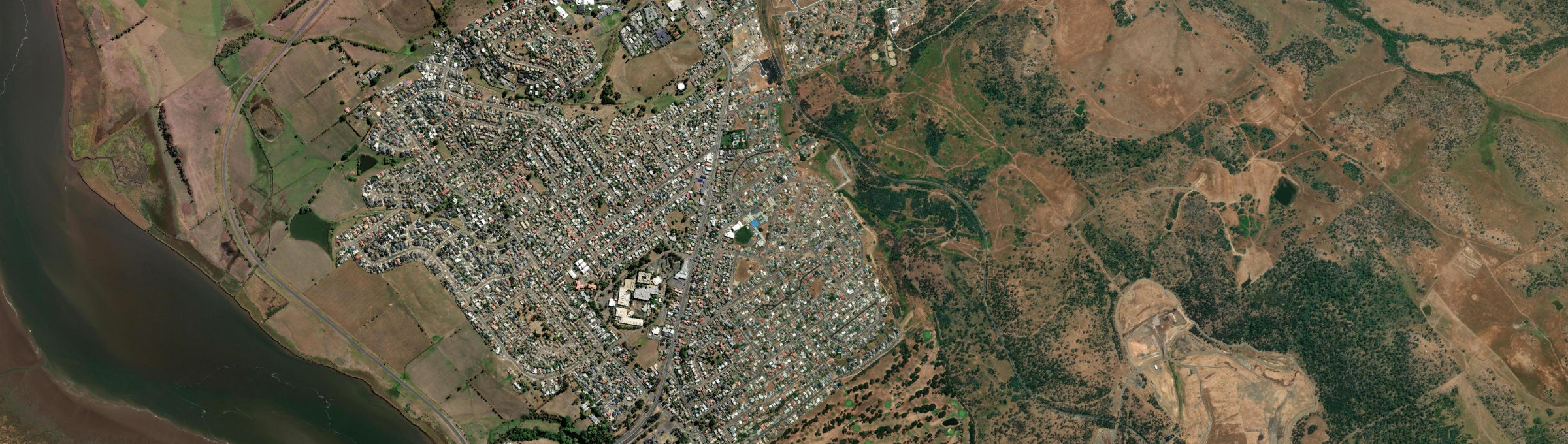 Aerial view of Mayfield (Tas.), TAS