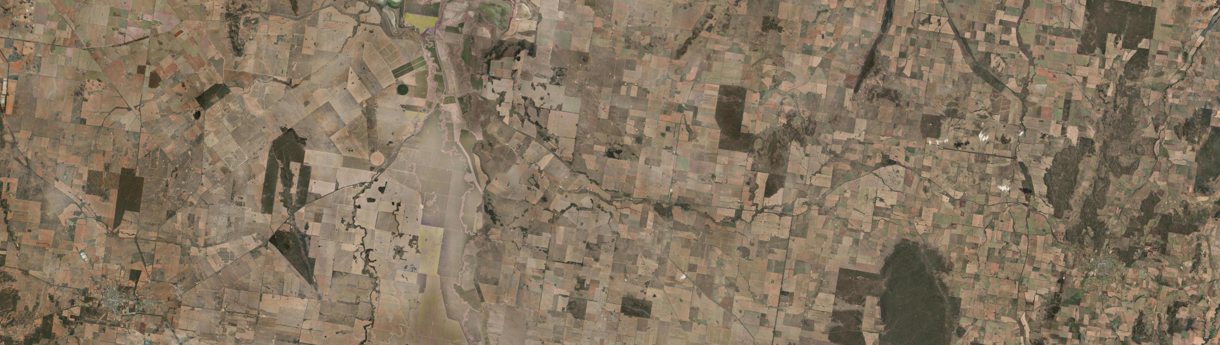 Aerial view of Caragabal, NSW