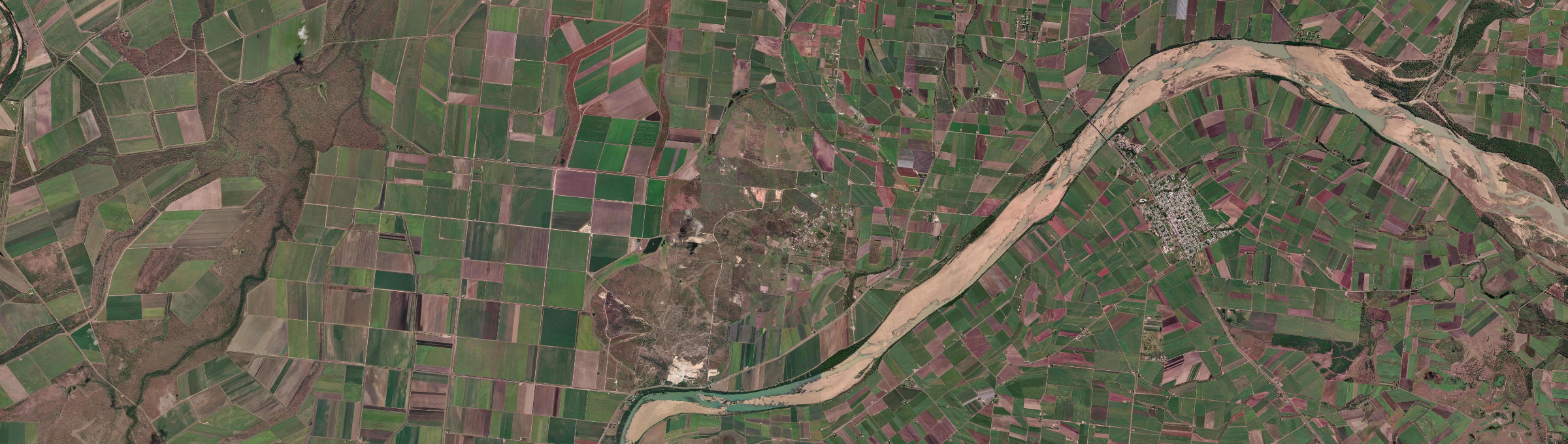 Aerial view of Mount Kelly, QLD