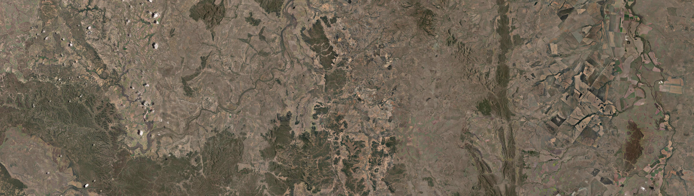 Aerial view of Cona Creek, QLD