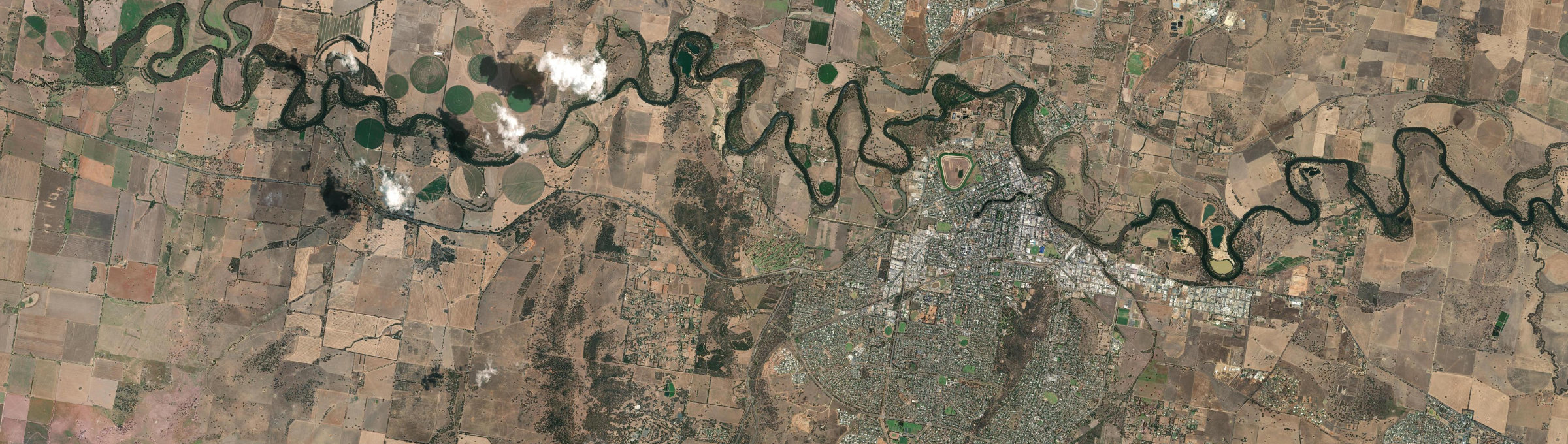 Aerial view of Moorong, NSW