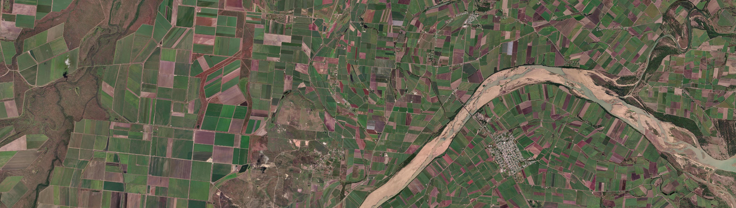 Aerial view of Airville, QLD