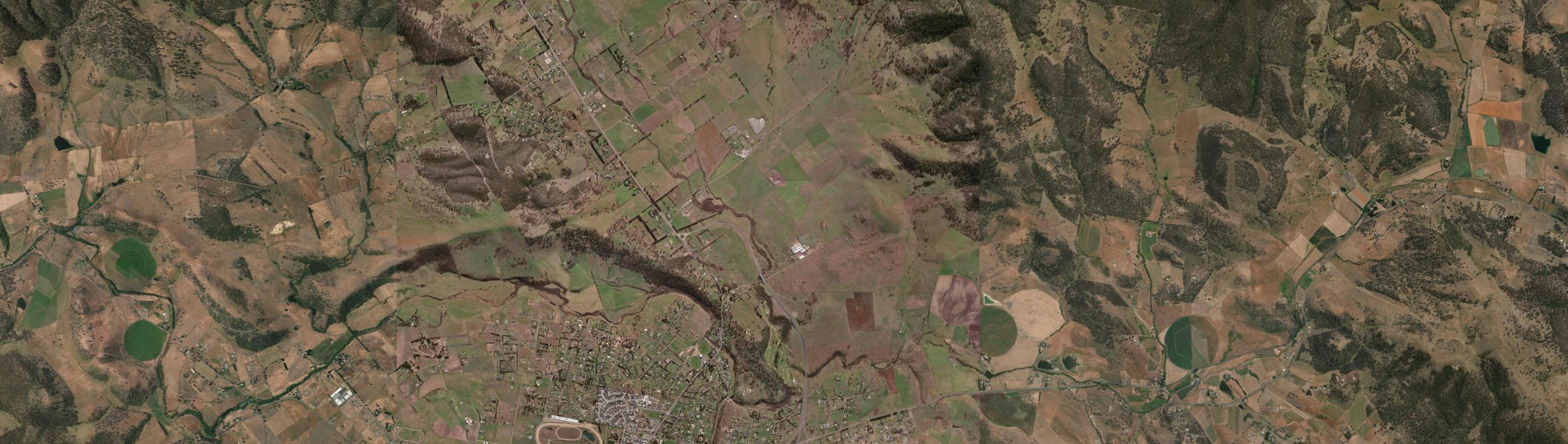 Aerial view of Pontville, TAS