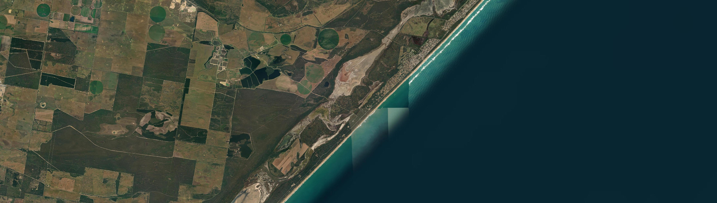 Aerial view of Golden Beach (Vic.), VIC