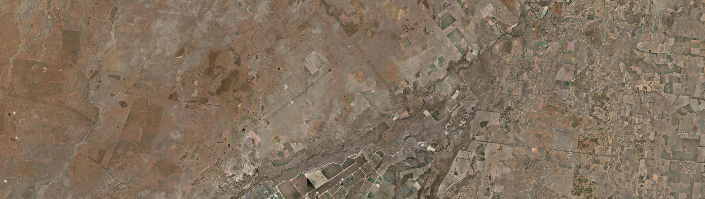 Aerial view of Dirranbandi, QLD