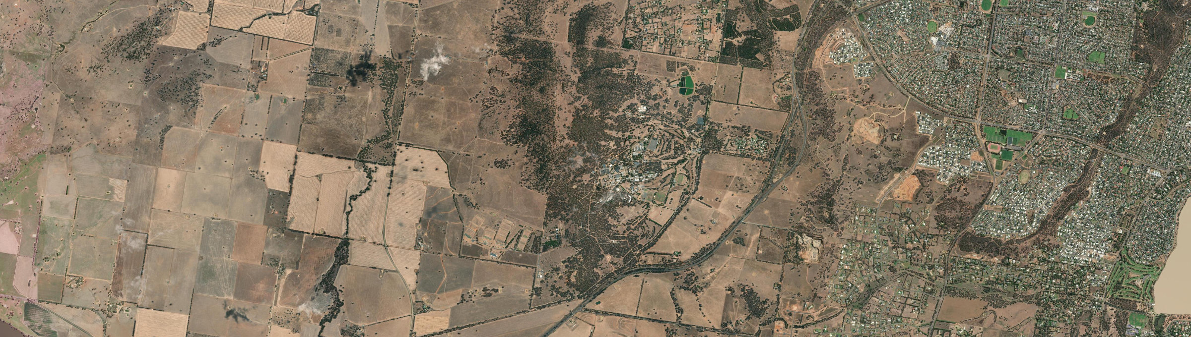 Aerial view of Kapooka, NSW
