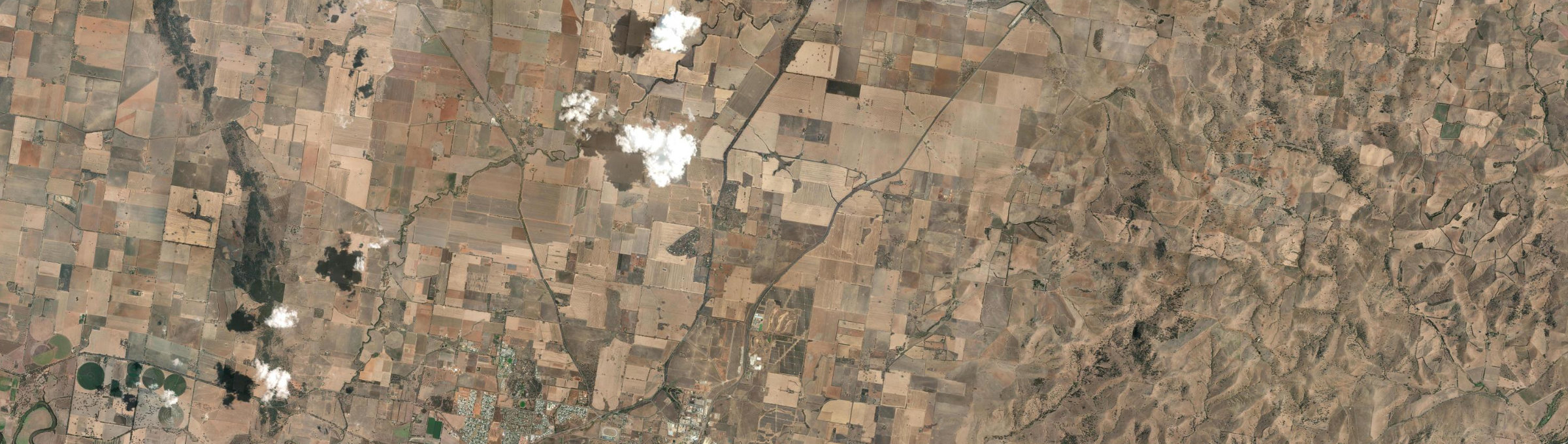 Aerial view of Brucedale, NSW